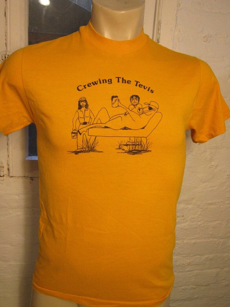 Incredible 1970S Tevis Cup 100 Mile Endurance Horse Ride Shirt Single Sided Deadstock Unworn