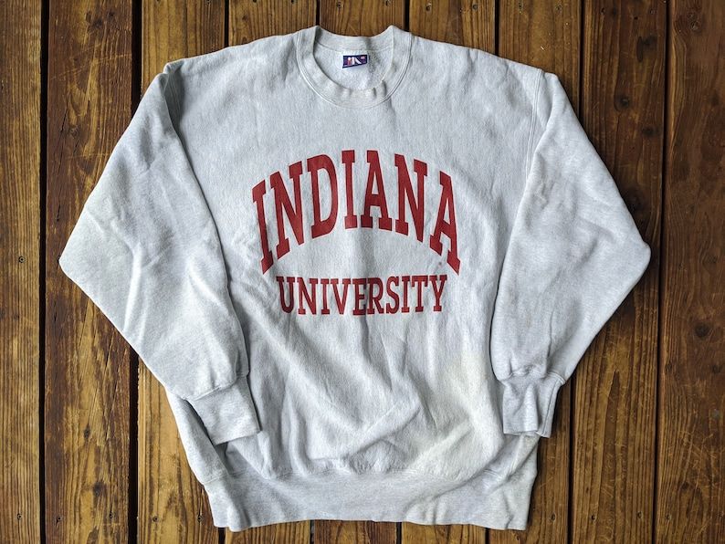 Indiana University Reverse Weave Style Crewnecksweatshirt
