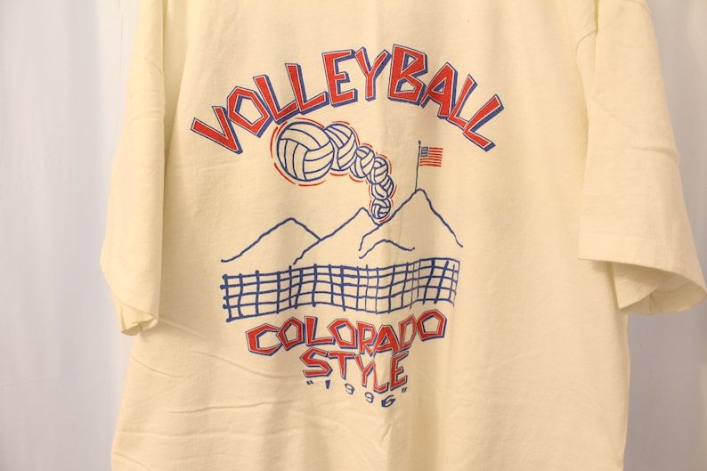 Intage 1996 Reebok Double Sided Colorado Volleyball Camp Tee