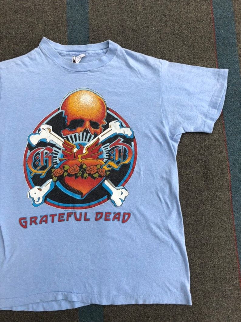 Intage 80S Grateful Dead Skull T Shirt