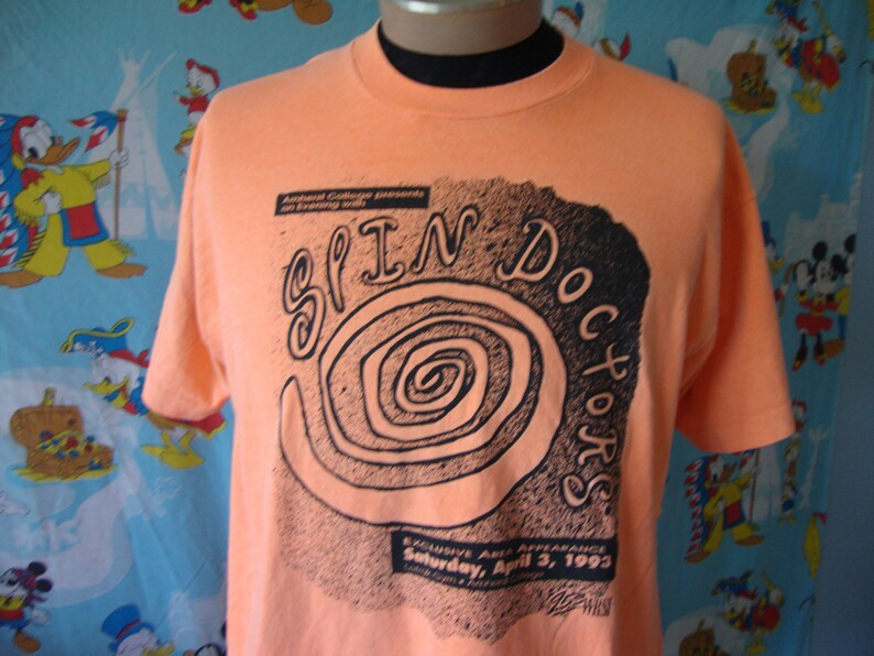 Intage 90S Spin Doctors 1993 Concert Tour Very Rare T Shirt
