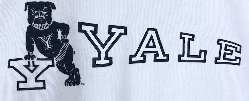 Intage Yale University Sweatshirt Yale Big