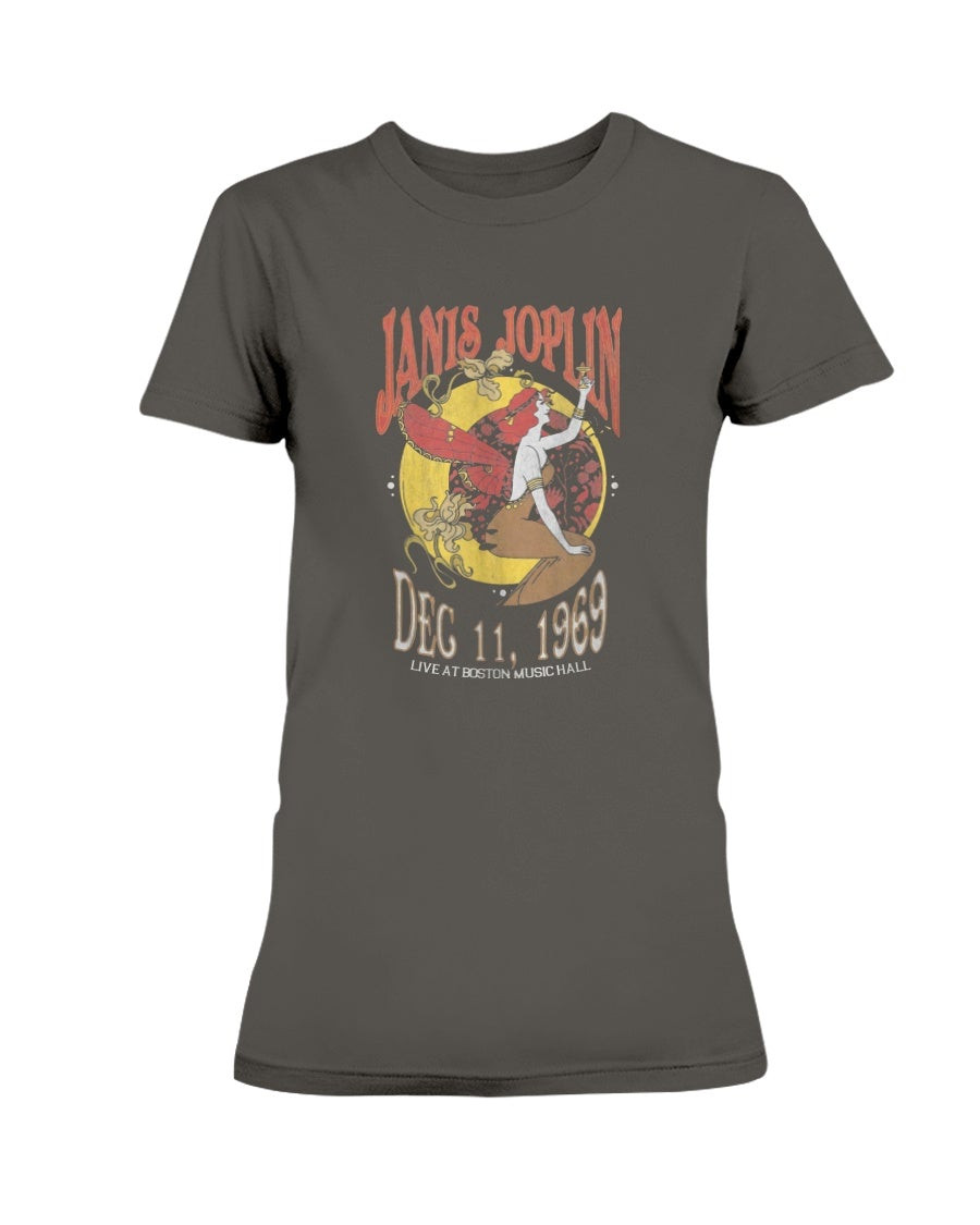 Janis Joplin Nouveau Boston Music Hall Destroyed Ladies T Shirt 211228