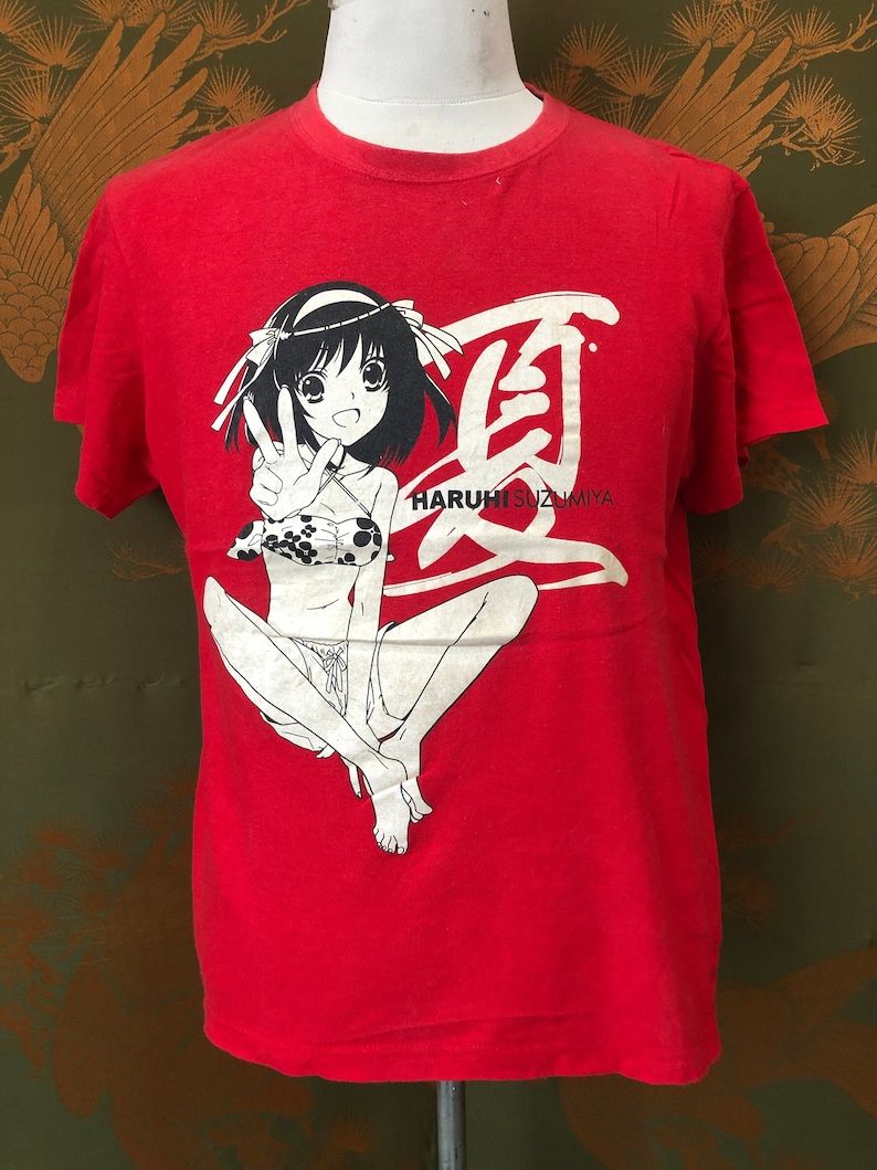Japanese Haruhi Suzumiya Anime Cartoon Tshirt