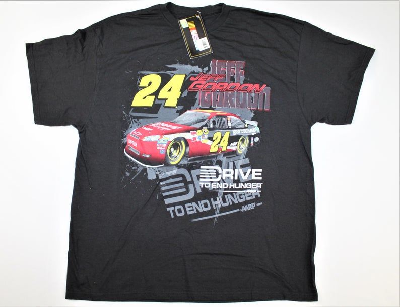 Jeff Gordan ARRP Vintage Double Sided Graphic Print Shirt