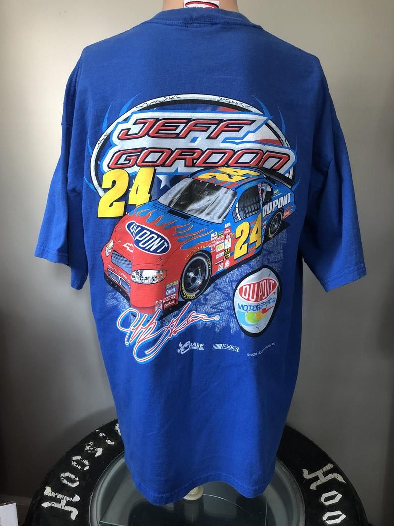 Jeff Gordon Flaming DuPont Chevy Shirt