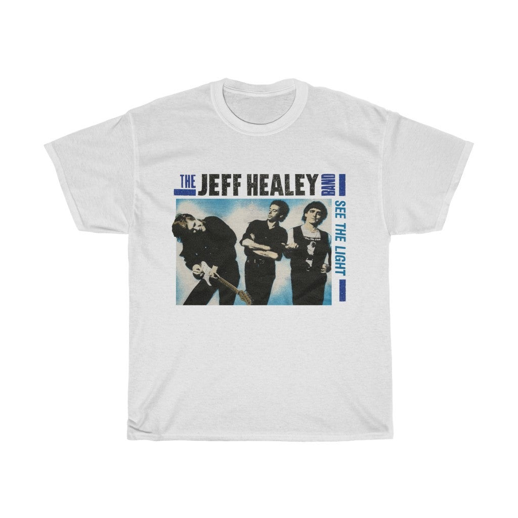 Jeff Healey Band Shirt 1989 See The Light Album Promo Vintage Tee Classic Rock Music Screen Stars Unisex Heavy Cotton Tee 211025