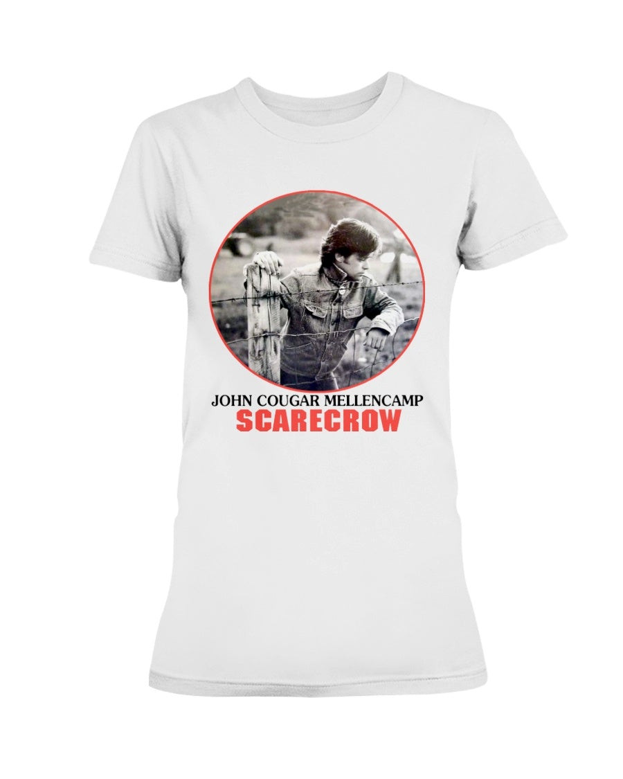 John Cougar Mellencamp Scarecrow Ladies T Shirt 211006
