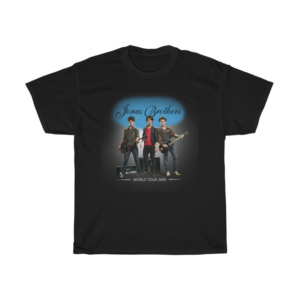 Jonas Brothers World Tour 2009 Unisex Heavy Cotton Tee 211022