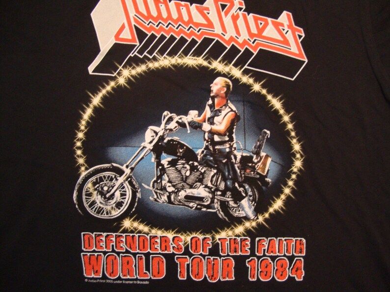Judas Priest 1984 Heavy Metal Concert Tour New T Shirt