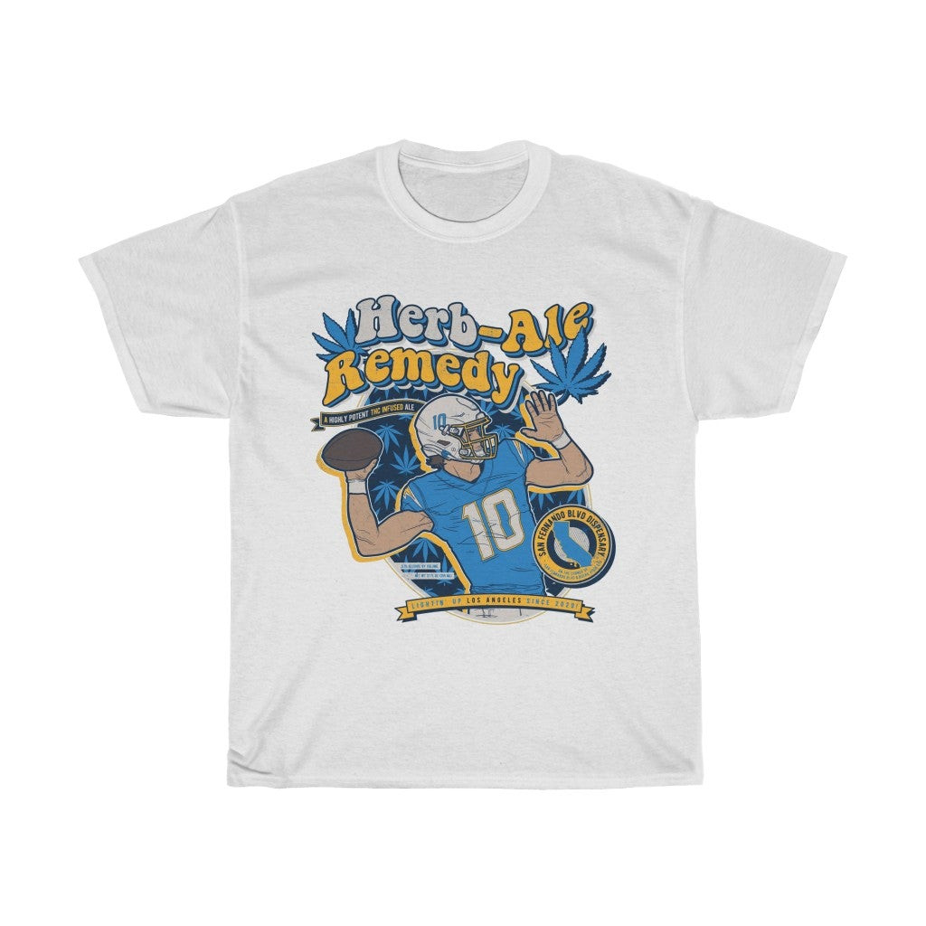 Justin Herbert Vintage Beer Label Style Tee 211124