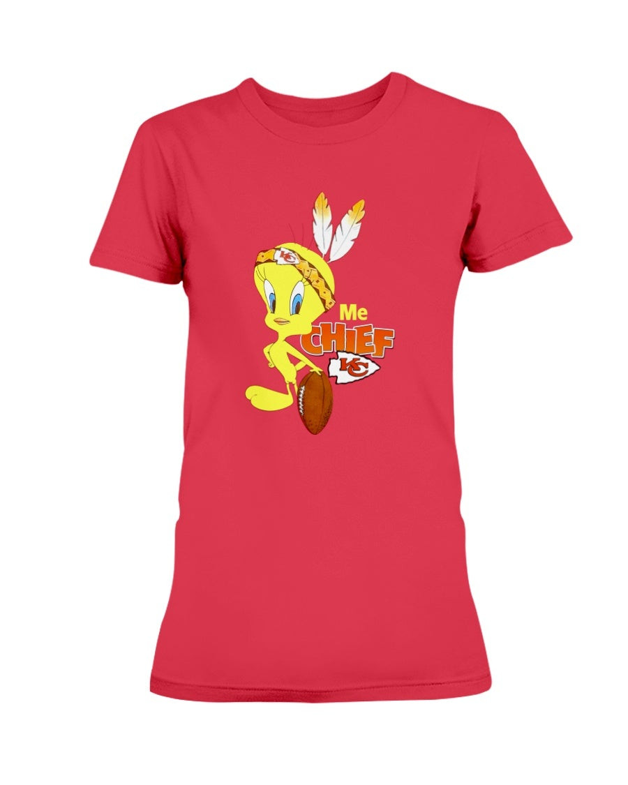 Kansas City Chiefs Tweety Bird Ladies T Shirt 211022