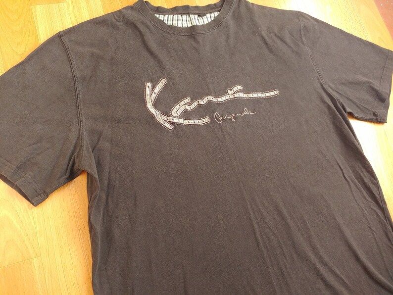 Karl Kani T Shirt Vintage Shirt 90S Hip Hop Clothing 1990S Hip Hop Gangsta Rap Streetwear Black Cotton Sewn Old School Og