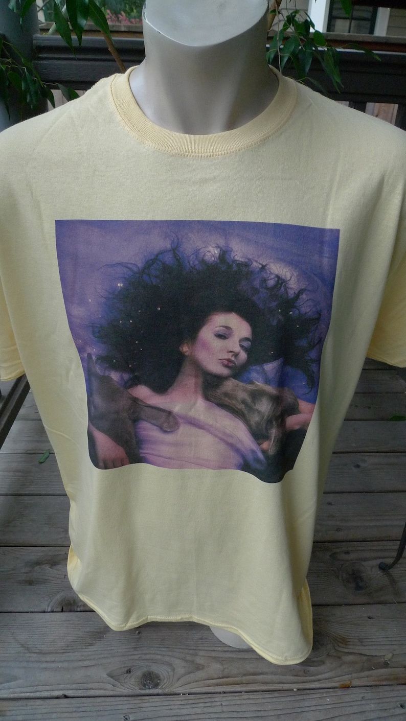 Kate Bush Yellow Background Shirt Single Sided