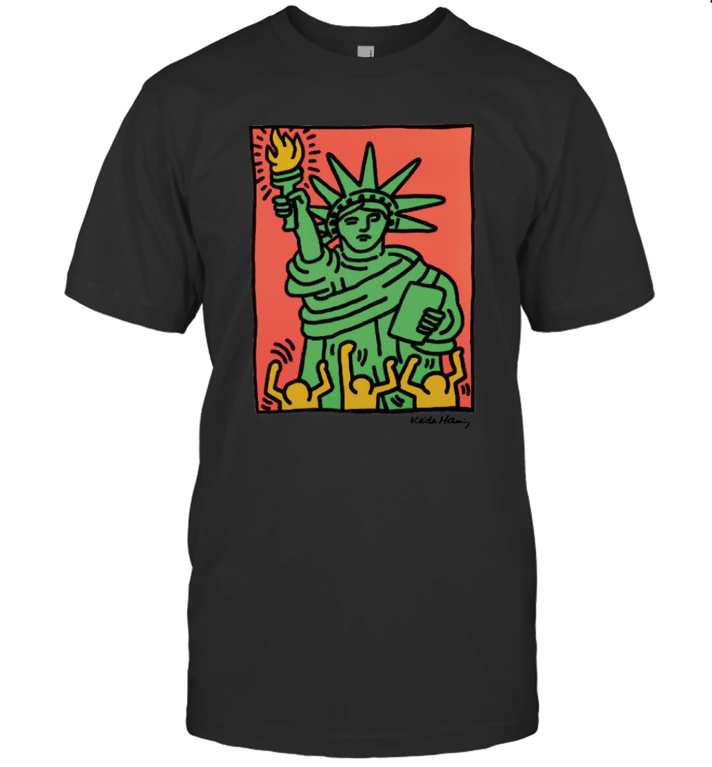 Keith Haring Statue Of Liberty T Shirt T-Shirt keith haring statue of liberty t shirt t shirt rs4q1