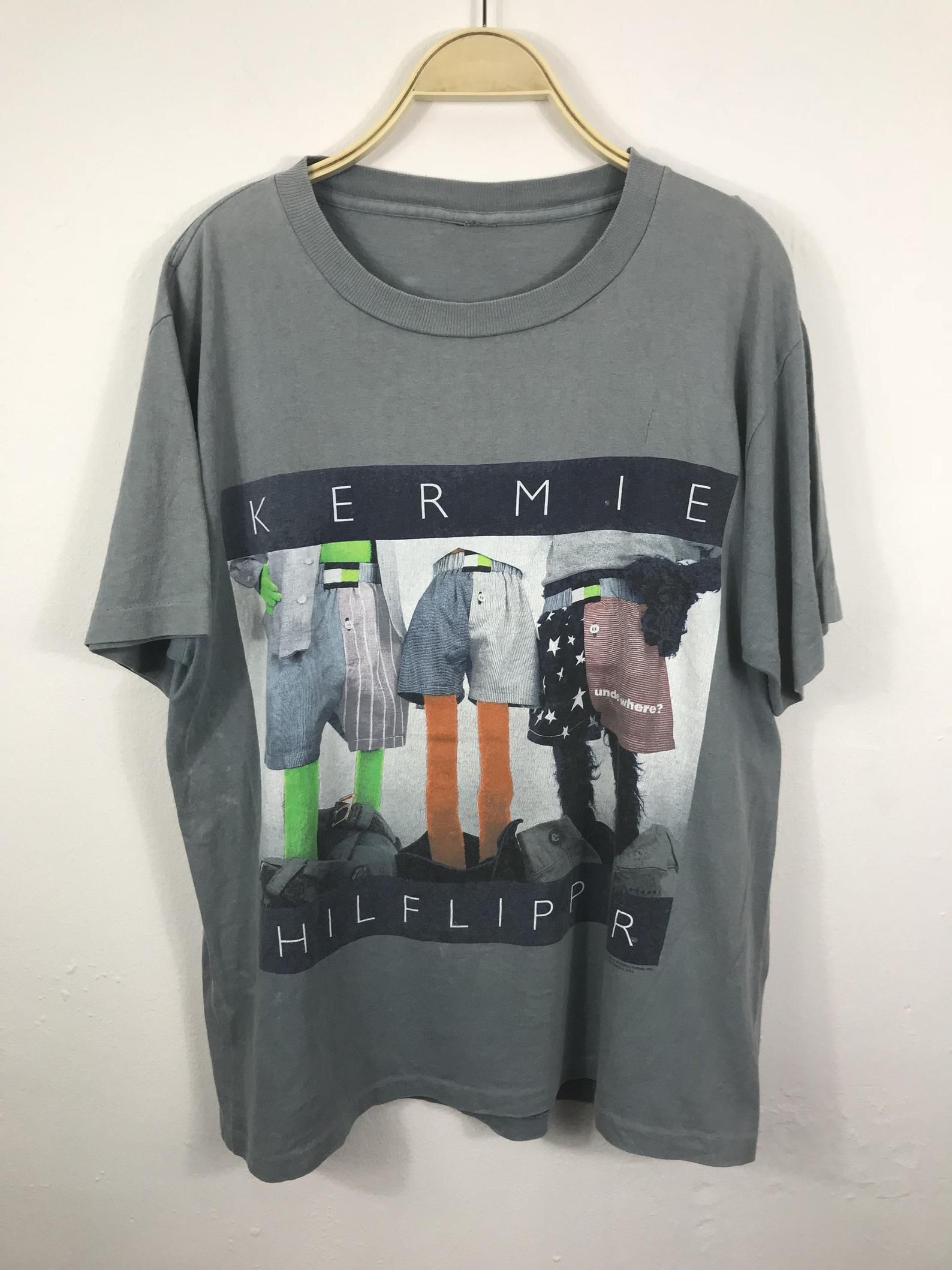Kermie Hilflipper Jim Henson Production Big Logo Shirt