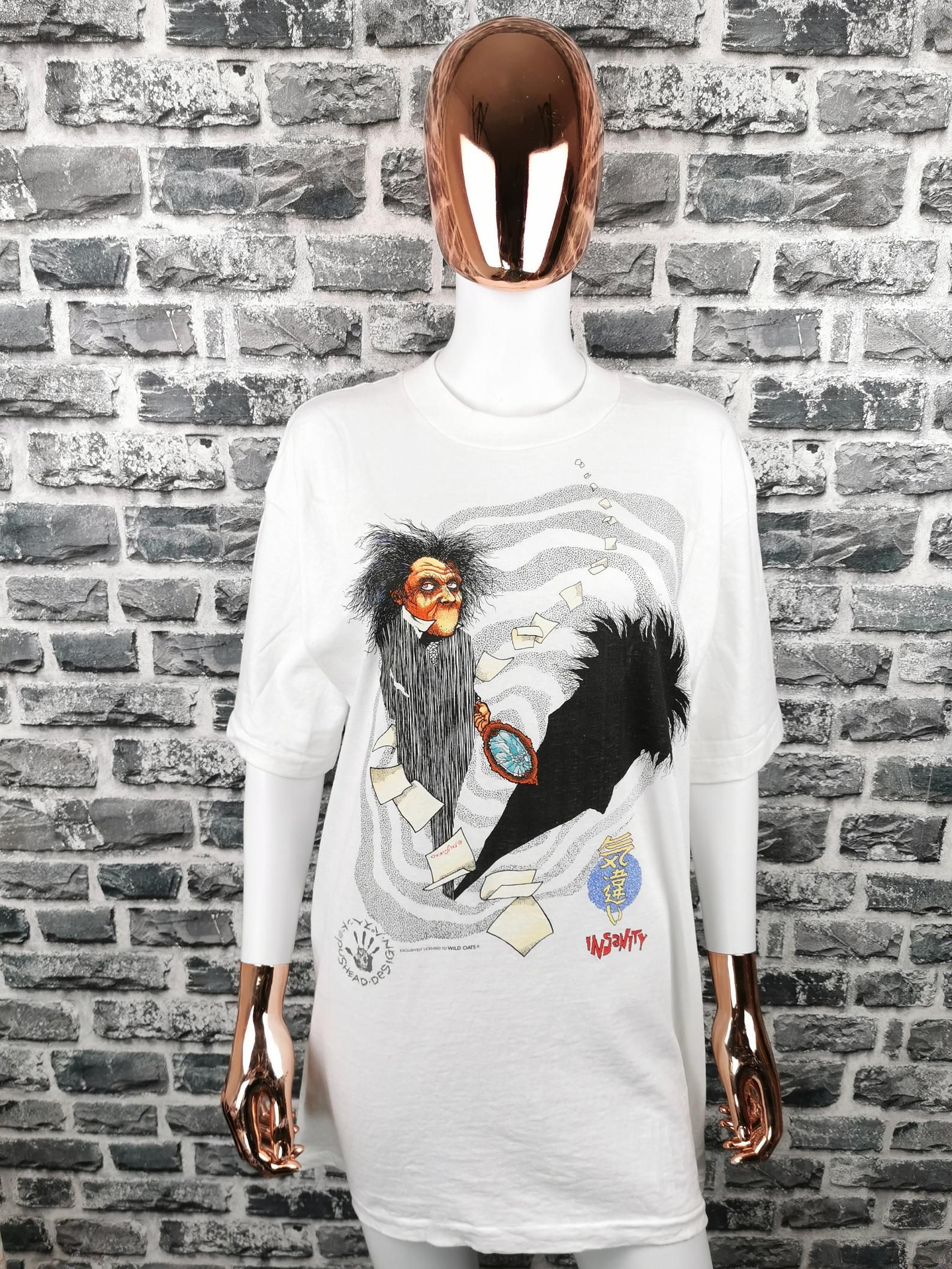 Kichigai 1988 Unworn Vintage T-Shirt Septic Death Pushead Design / Extremely Rare / To Wild Oats