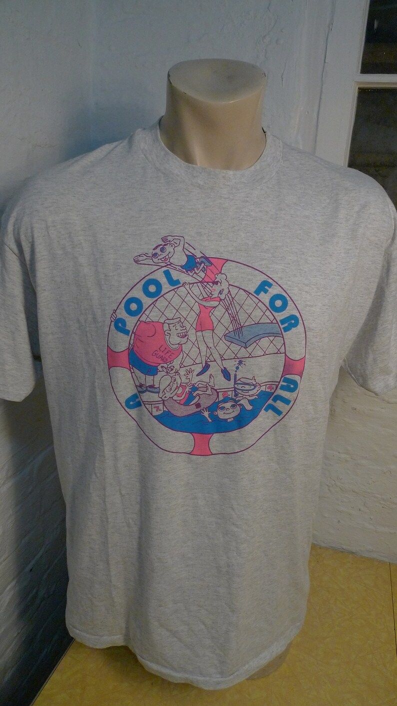 Killer True Vintage 1980S Pool Shirt Single Sided Single Stitched Deadstock Unworn