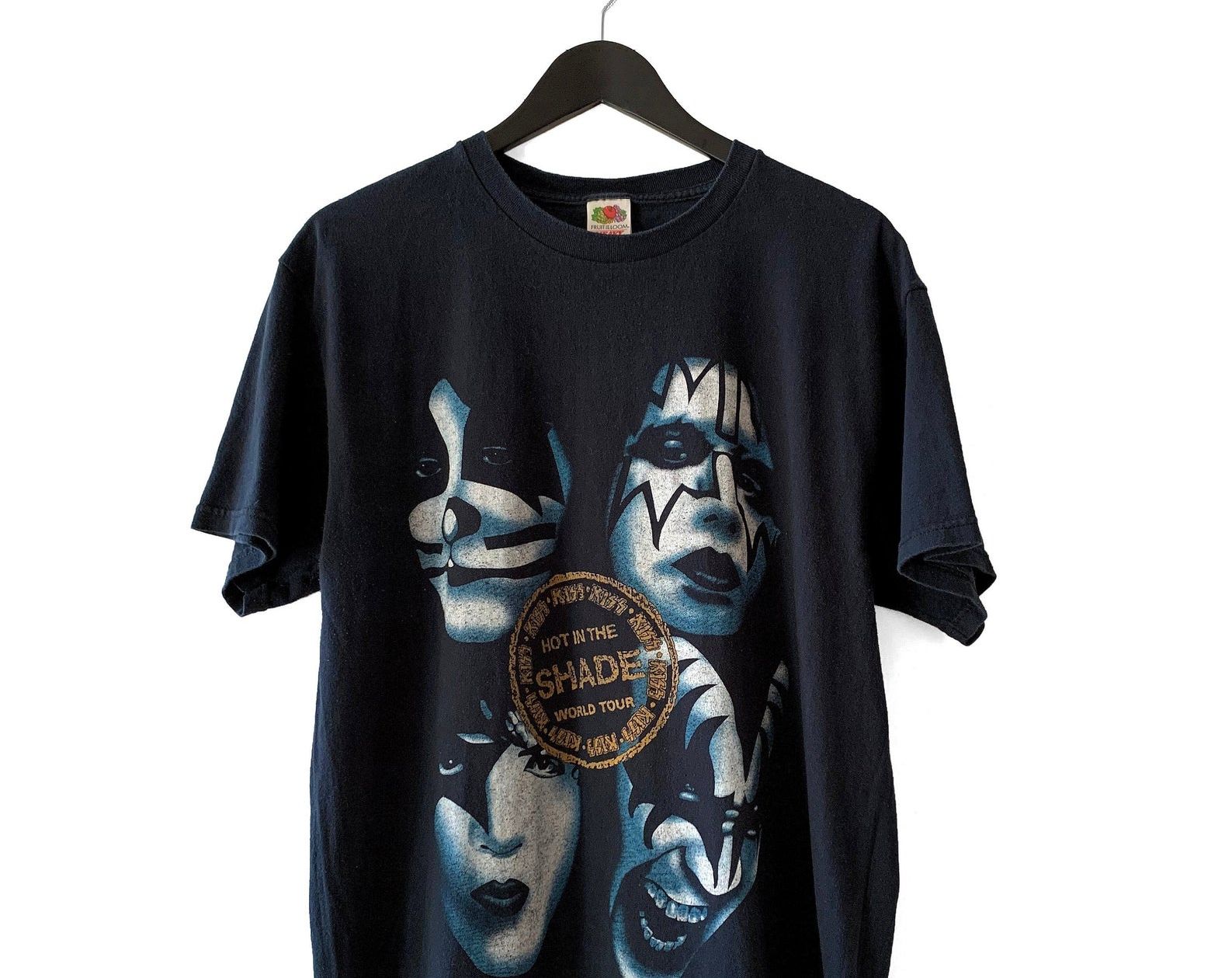 Kiss 1990 Hot In Shade World Tour T Shirt Rare Gene Simmons Paul Stanley Peter Criss Ace Frehley