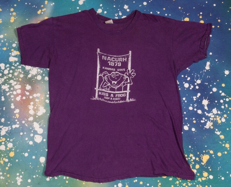 Kiss A Frog 1979 Nacurh Rare Design Shirt
