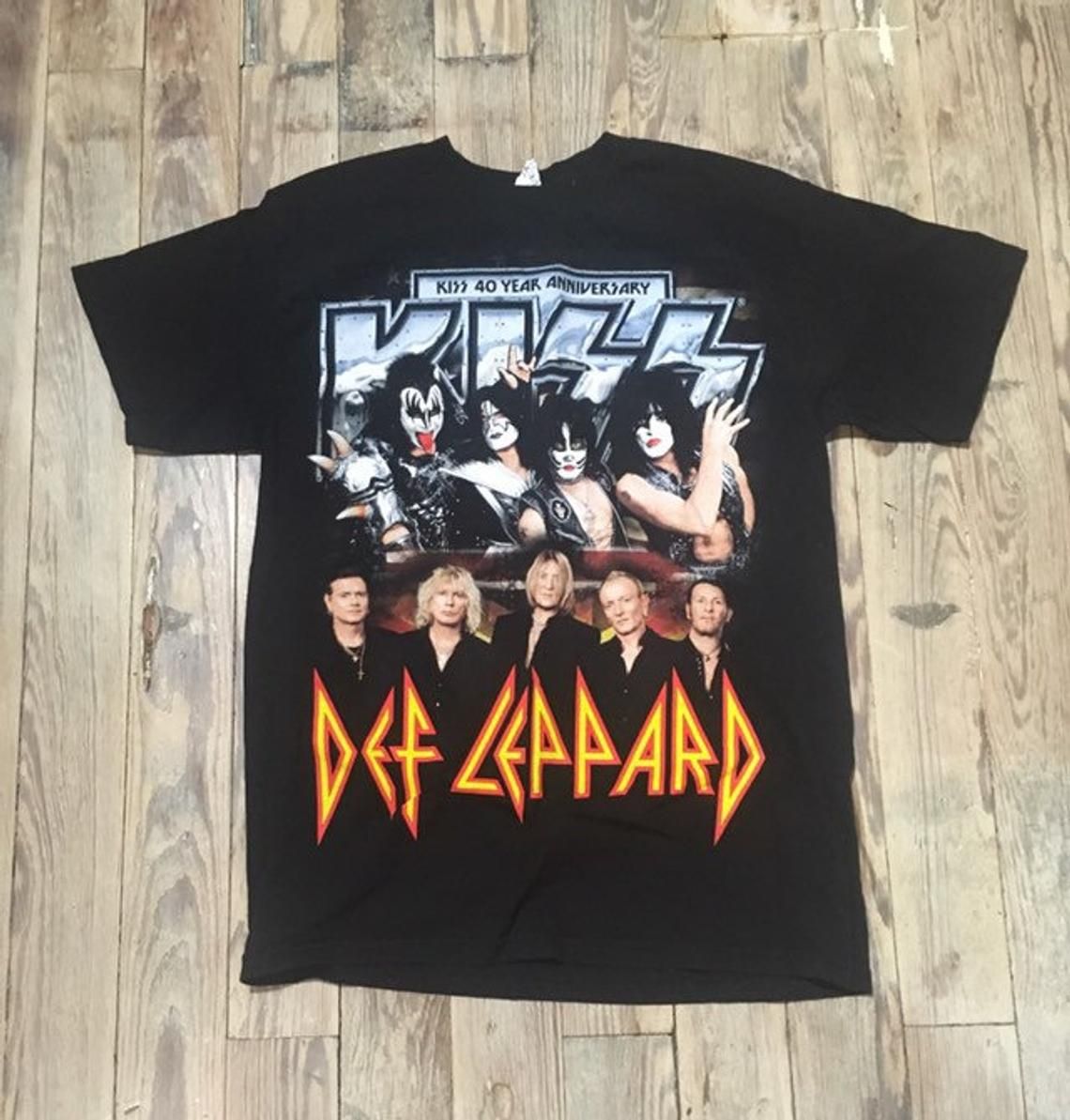Kiss and Def Leppard tour Vintage shirt