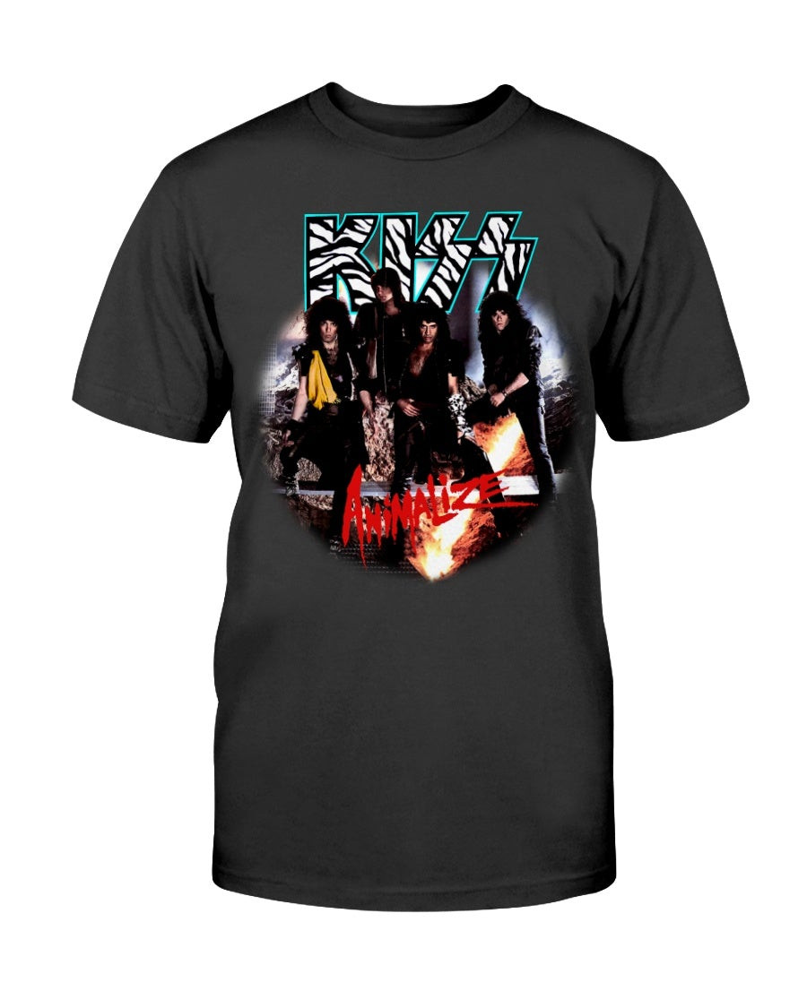 Kiss Shirt Vintage Tshirt 1984 Animalize Tour Concert T Shirt 082421