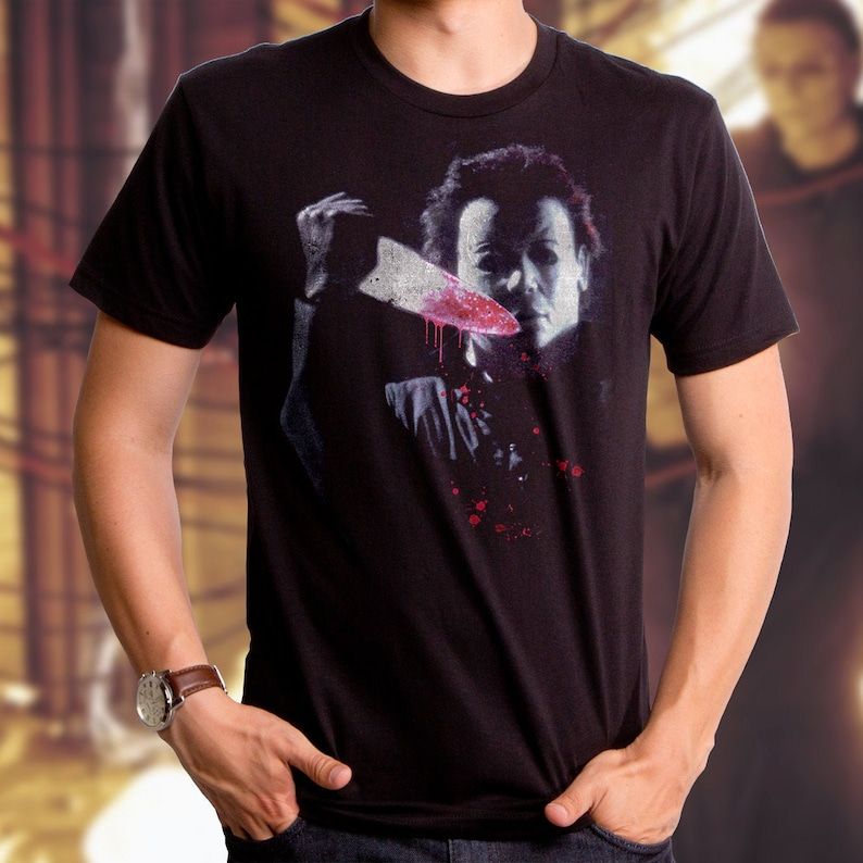 Knife Mask Mens T Shirt Rare Design Shirt