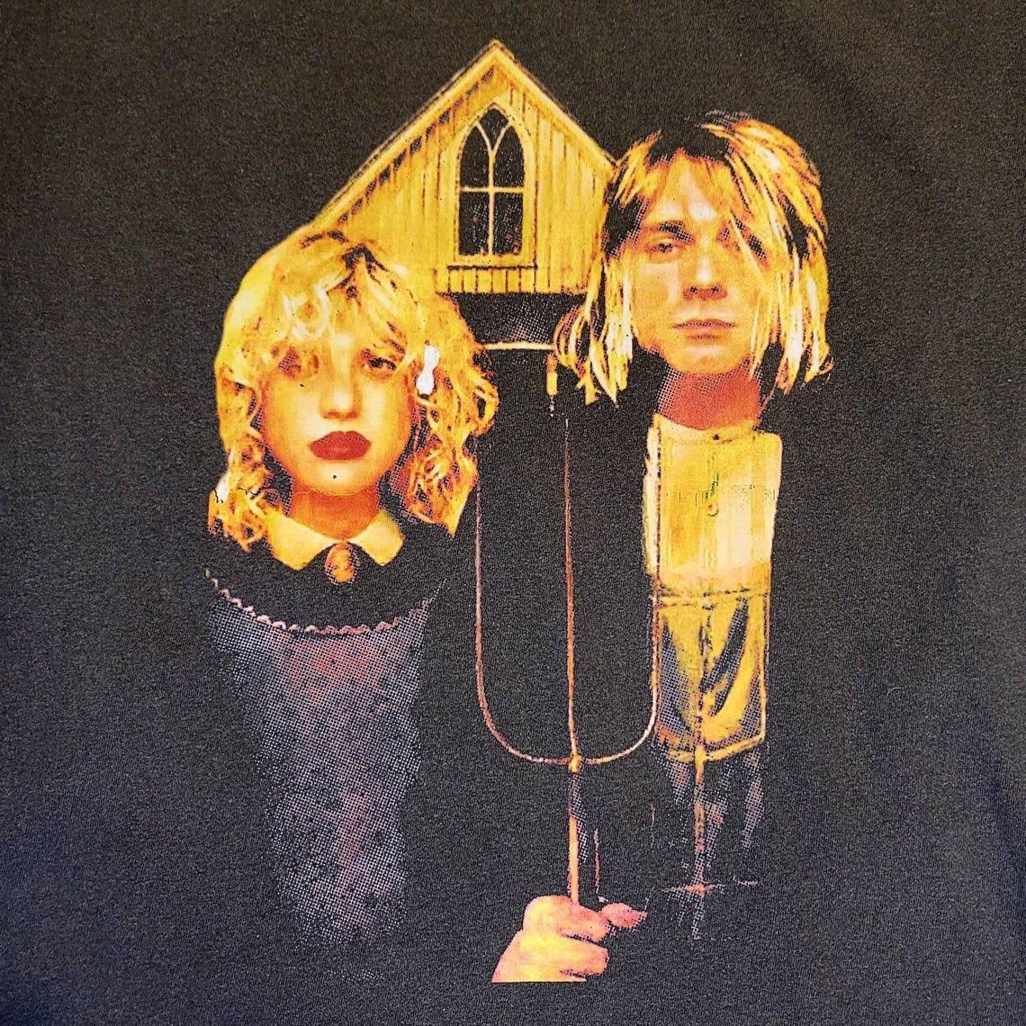 Kurt Cobain Courtney Love NIRVANA HOLE Nevermind In Utero 90's Grunge Alternative Rock Vintage Shirt kurt cobain courtney love nirvana hole nevermind in utero 90s grunge alternative rock vintage shirt zkiks