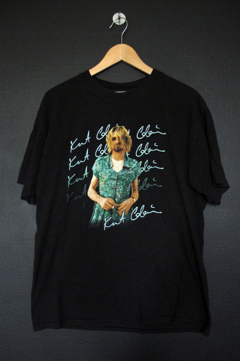 Kurt Cobain Nirvana 1990's Vintage shirt Measurets Pit To Pit 20.5 Back shirt