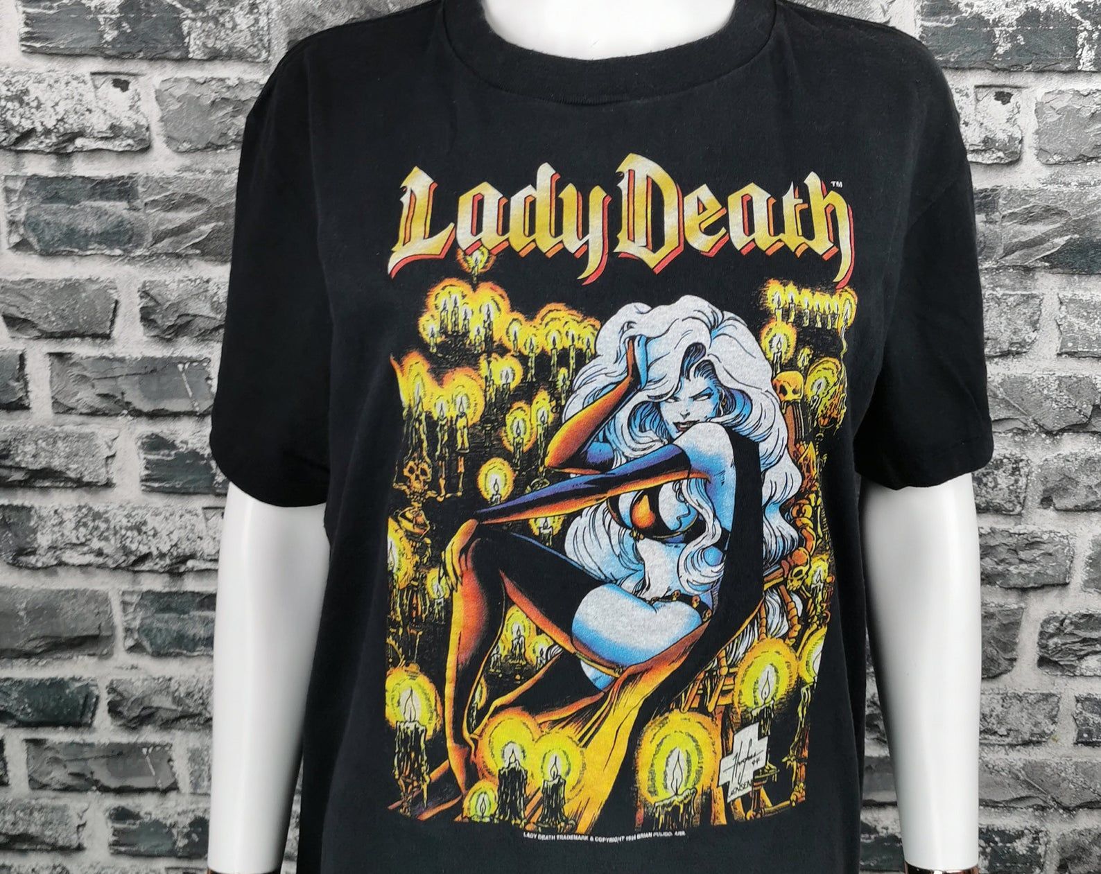 Lady Death 1994 Vintage T-Shirt Chaos Comic Movie Rare Tee