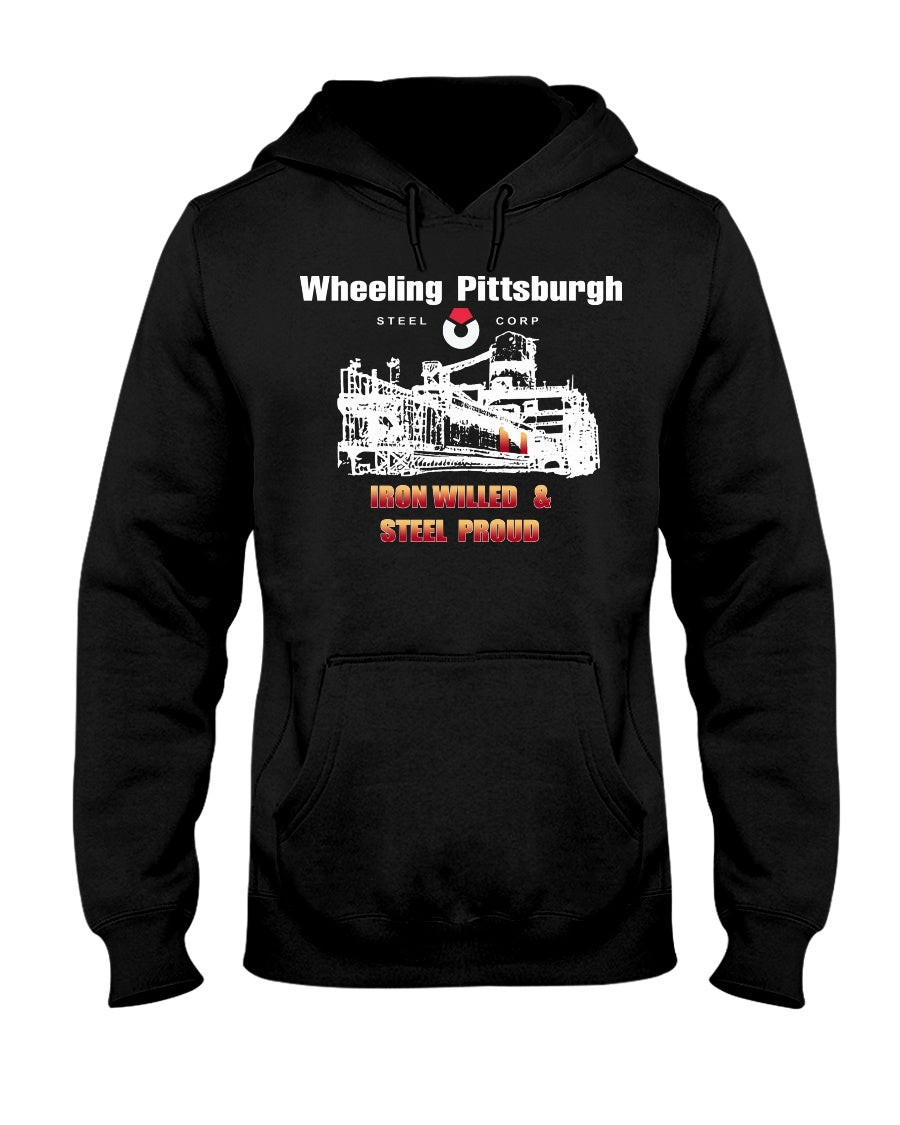Late 80S Early 90S Wheeling Pittsburgh Steel Corp Hoodie 211223