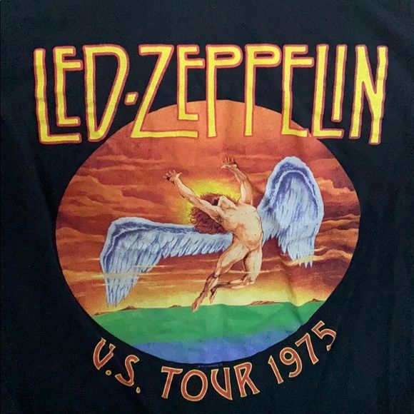 Led Zeppelin Official US Tour 1975 Shirt