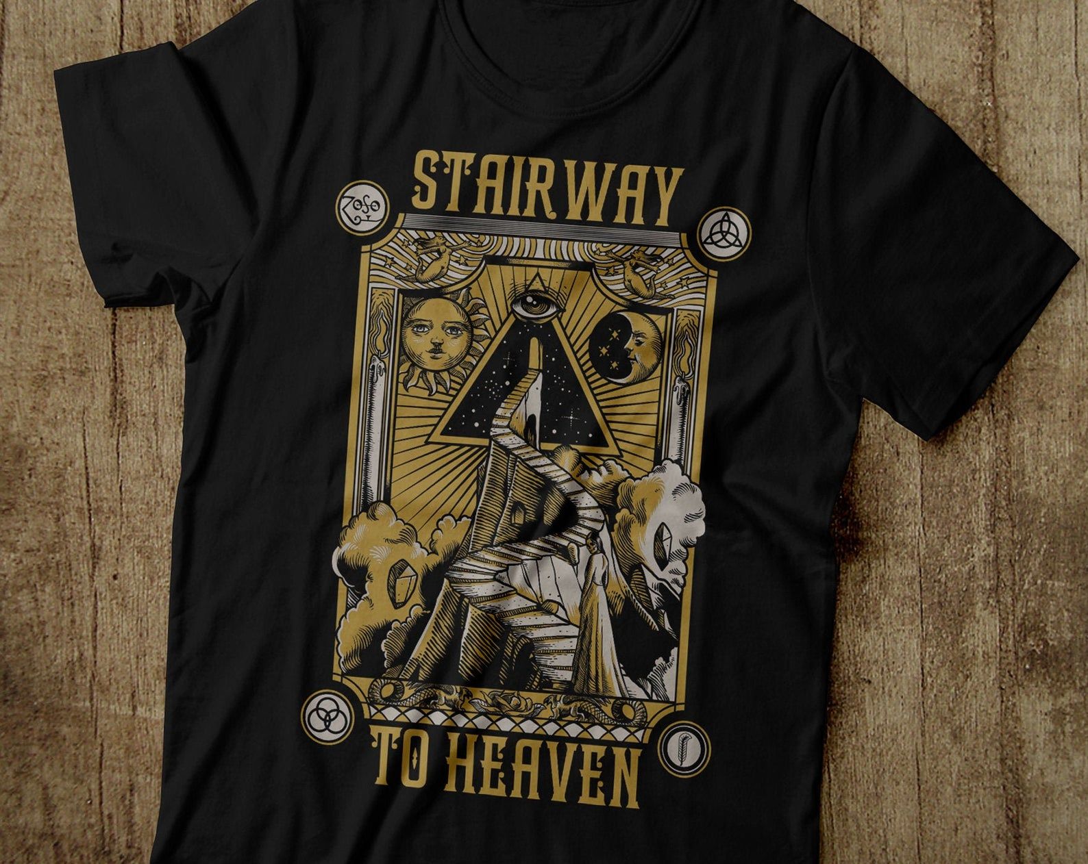Led Zeppelin Shirt Stairway To Heaven T Shirt Led Zeppelin T Shirt Led Zeppelin Tshirt Classic Rock Tee Gift Music Lovers