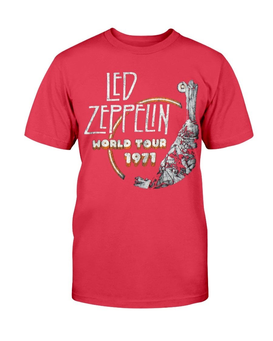 Led Zepplin 1971 World Tour T Shirt 211024
