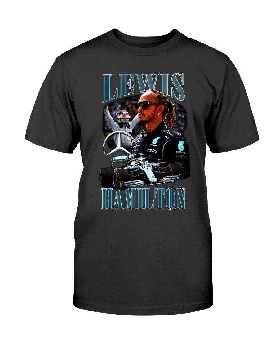 Lewis Hamilton Mercedes Formula 1   7 Time Champion   Racing T Shirt 211011