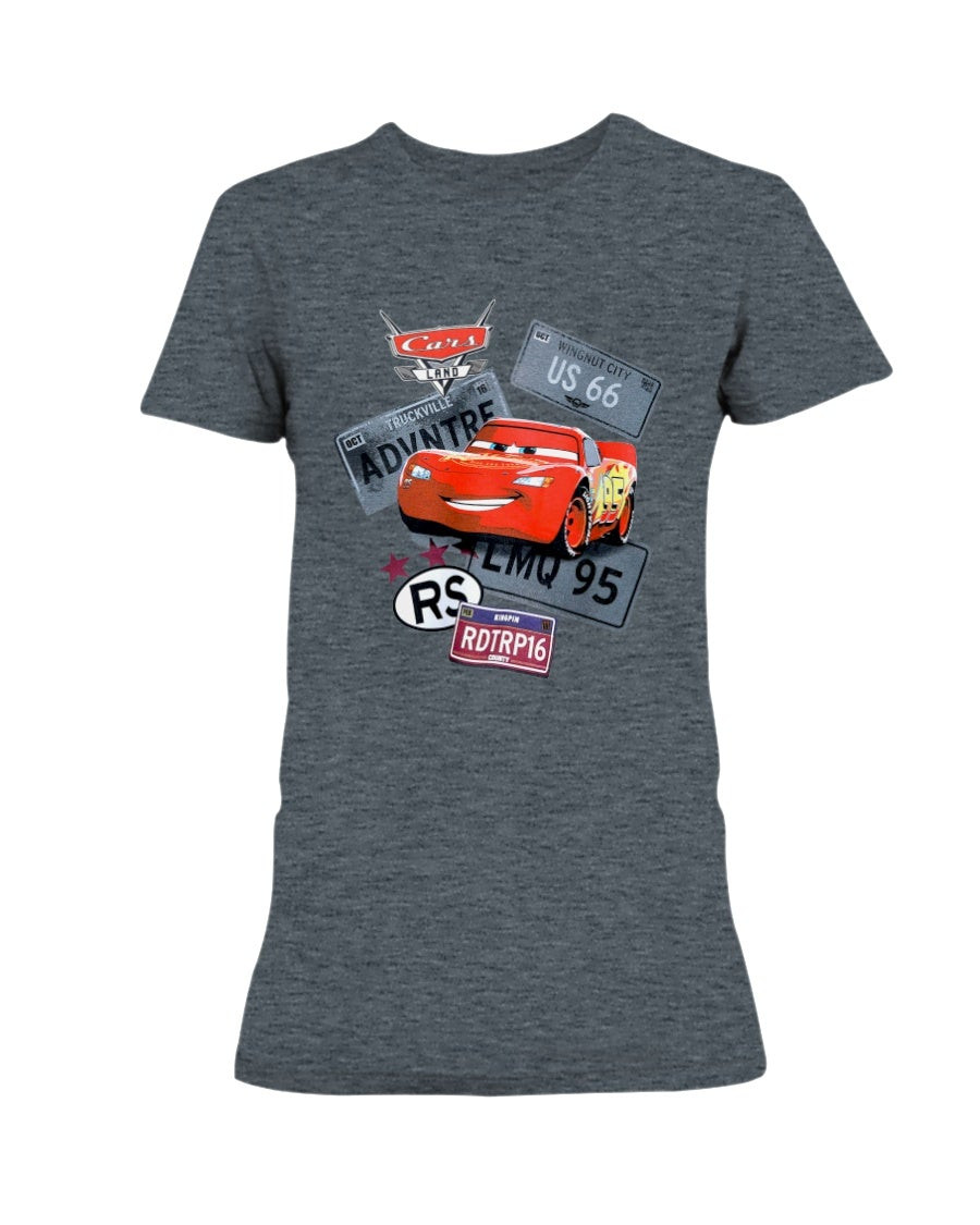 Lightning Mcqueen Fleece For Adults Shopdisney Ladies T Shirt 210911