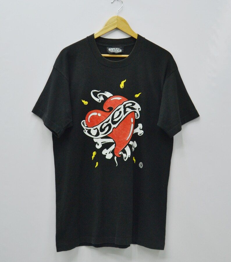 Lip Service Shirt Vintage Lip Service User Heart Logo Made In Usa Tee T Shirt