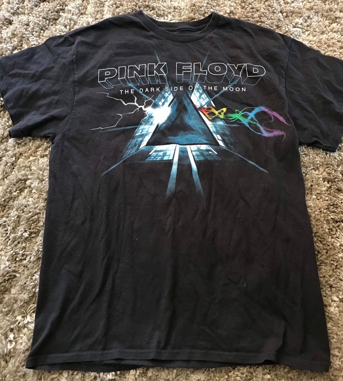 Liquid Blue Pink Floyd Dark Side Of The Moon Vintage Shirt