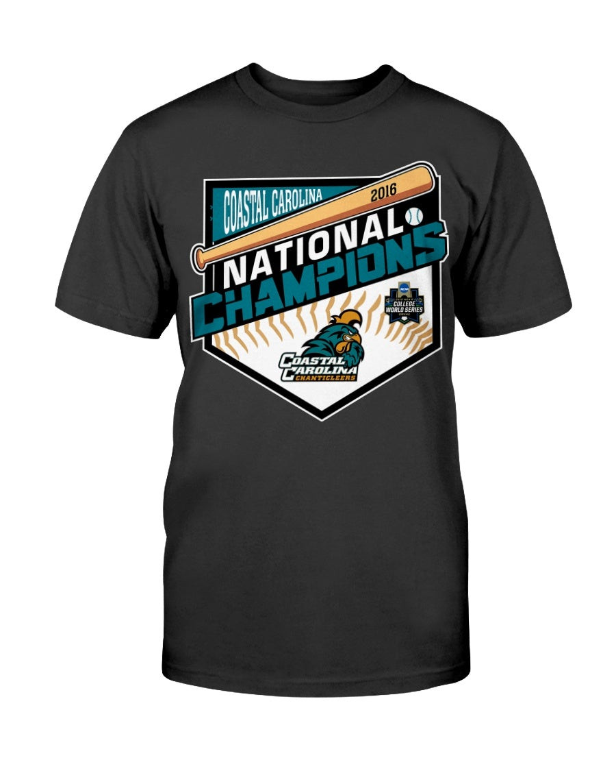 Ljt MenS Coastal Carolina Chanticleers Baseball National Champions T Shirt 210914
