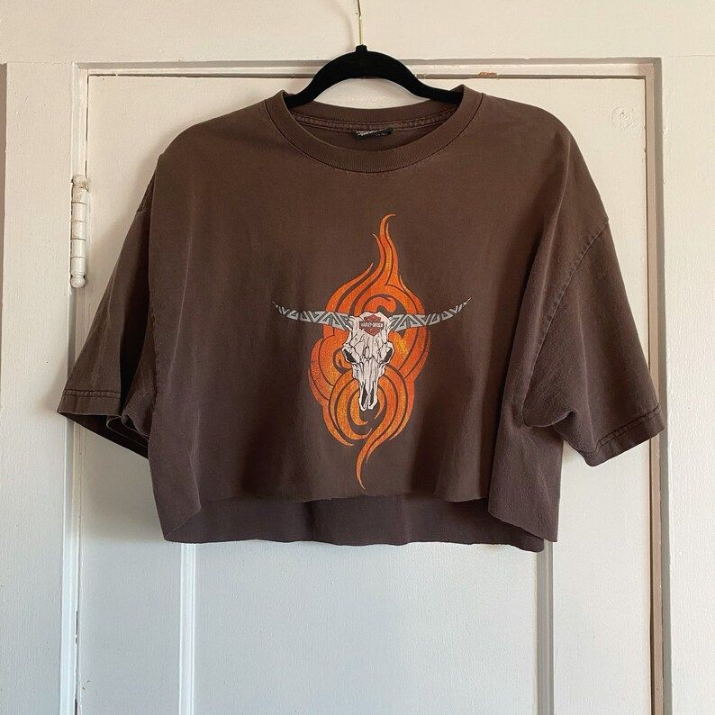 Longhorn Harley Davidson Evansville Indiana Crop Topxl