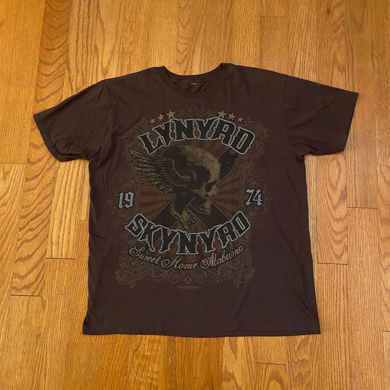 Lynyrd Skynyrd Sweet Home Alabama 2009 Skull Wings Tee Shirt