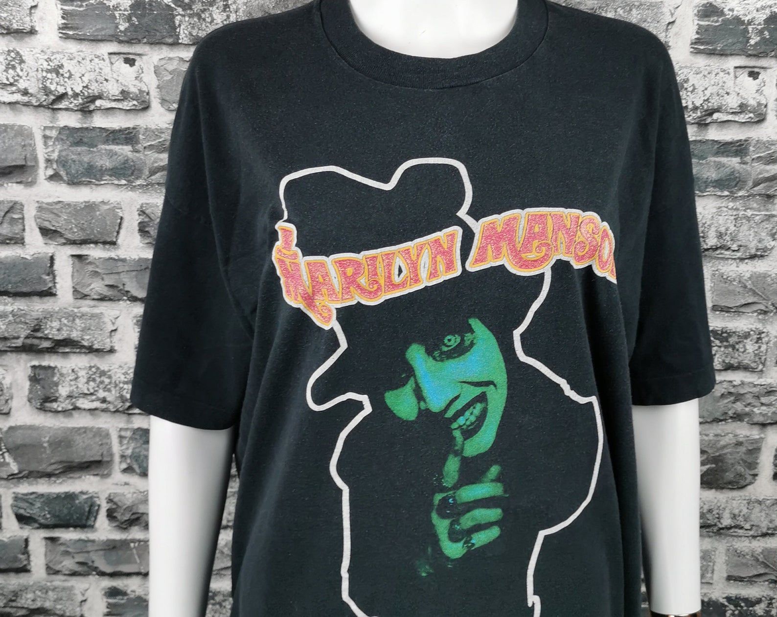 Marilyn Manson 1995 Vintage T-Shirt Diary Of A Dope Fiend / Mega Rare Tee / Satan/ Antichrist / Screen Stars Tag