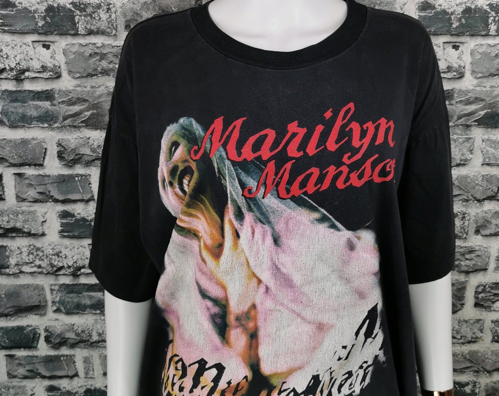 Marilyn Manson 1997 Vintage T-Shirt Sweet Dreams Are Made Of This / Satan/ Antichrist / Winterland Tag / Mega Rare