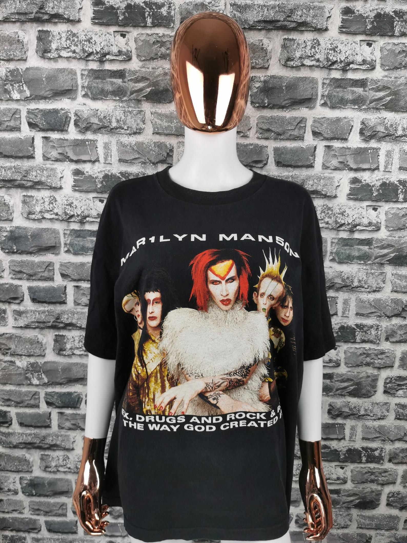 Marilyn Manson 1999 Vintage T-Shirt Rock The Dead / Mega Rare Tee / Satan/ Antichrist / Cradle Of Filth/ Death Shirt/ Justin Bieber