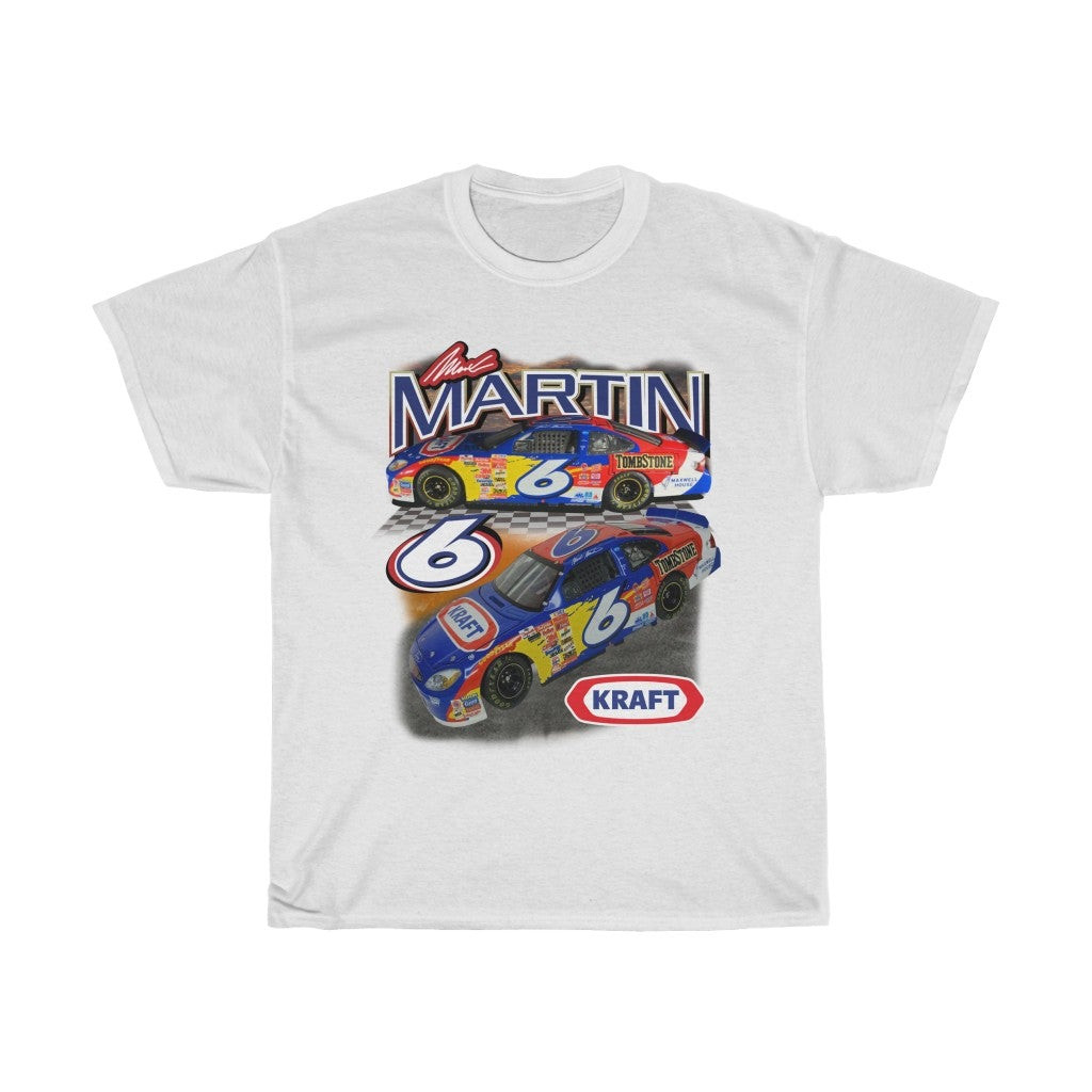 Mark Martin Kraft 6 Vintage Nascar Unisex Heavy Cotton Tee 211118