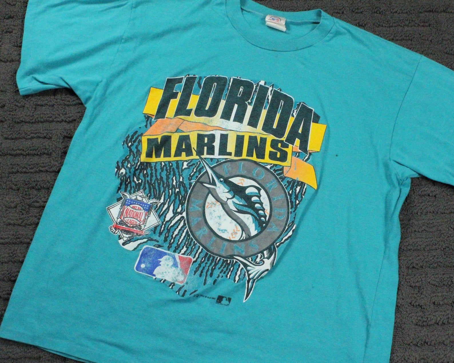 Marlins Mlb T-Shirt / Florida / World Series Baseball Tee / Vintage 90S Streetwear