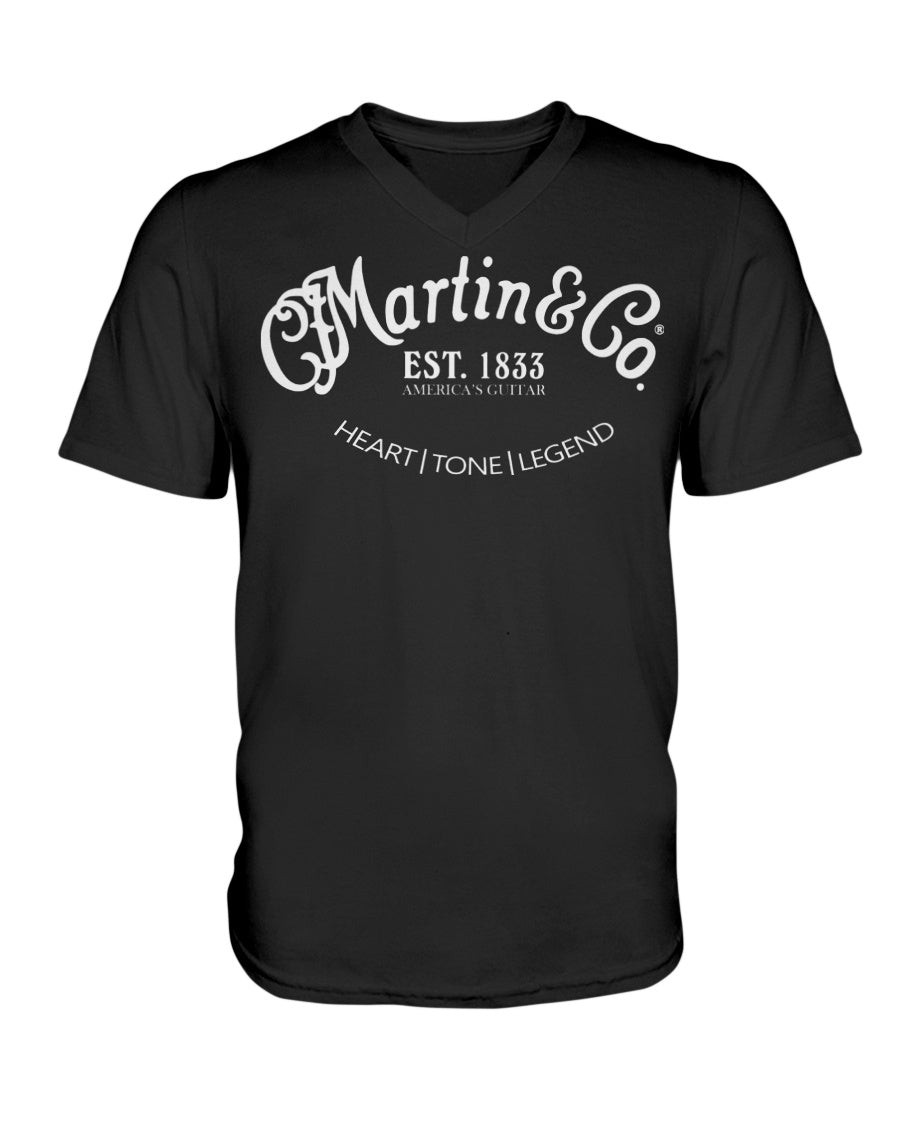 Martin Co Classic Guitars Logo V Neck T Shirt 210922