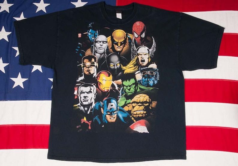 Marvel Comics Heros Tshirt