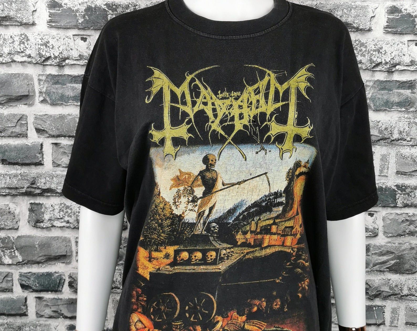 Mayhem 1998 Vintage T-Shirt Rivers Of Blood Mega Rare Tee / Kreator / Marduk / Burzum / Black Metal / Lords Of Chaos