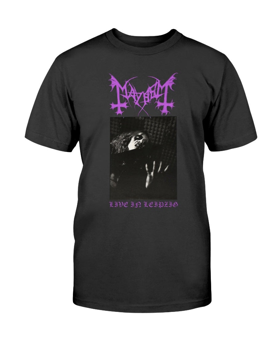 Mayhem Shirt Black Metal T Shirt Live In Leipzig Marduk Darkthrone Burzum Immortal Emperor Gorgoroth Bathory Morgoth T Shirt 071321